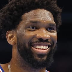 Joel Embiid smiling