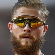 CJ Allen of Team United States  looks on ahead of competing in the Men's 400m Hurdles Semi-Final during day three of the World Athletics Championships Budapest 2023 at National Athletics Centre on August 21, 2023 in Budapest, Hungary.