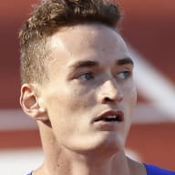 Trevor Bassitt of Team United States reacts after competing in the Men's 4x400m Relay heats on day nine of the World Athletics Championships Oregon22 at Hayward Field on July 23, 2022 in Eugene, Oregon.