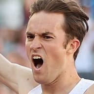 Kenneth Rooks celebrates as he wins the Men's 3000m Steeplechase Final during the 2023 USATF Outdoor Championships at Hayward Field on July 08, 2023 in Eugene, Oregon.