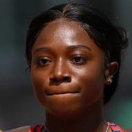 Tamari Davis of Team United States competes in the Women's 100m Heats during day two of the World Athletics Championships Budapest 2023 at National Athletics Centre on August 20, 2023 in Budapest, Hungary.