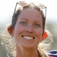 Fiona O'Keeffe celebrates after placing first during the 2024 U.S. Olympic Team Trials - Marathon on February 03, 2024 in Orlando, Florida.