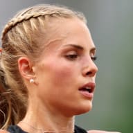 Parker Valby competes in the women's 10,000 meter final on Day Nine of the 2024 U.S. Olympic Team Track & Field Trials at Hayward Field on June 29, 2024 in Eugene, Oregon.