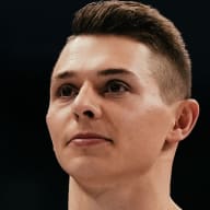 Paul Juda at 2024 U.S Olympic Team Trials - Gymnastics podium training in Minneapolis, Minnesota.