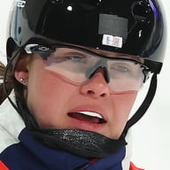 Kaila Kuhn makes her way downhill