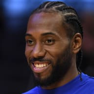 Kawhi Leonard smiling