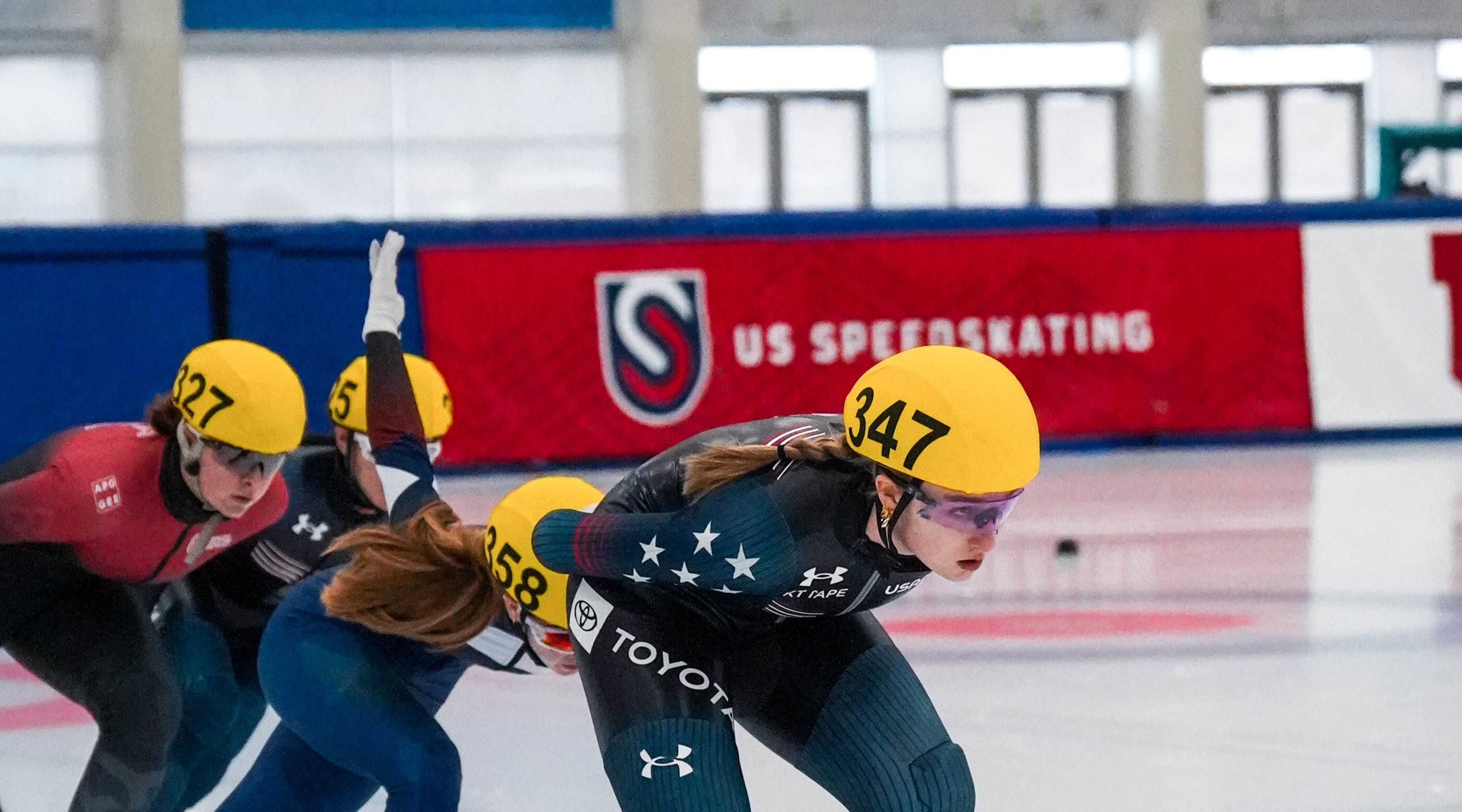 Kamryn Lute competes in the Women's 1500m at the 2024 Short Track U.S. Jr. Championships US Speedskating