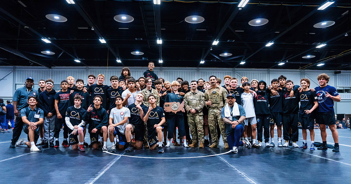 California Blue takes men’s Greco-Roman title with last match heroics over Pennsylvania at AFSW Junior National Duals