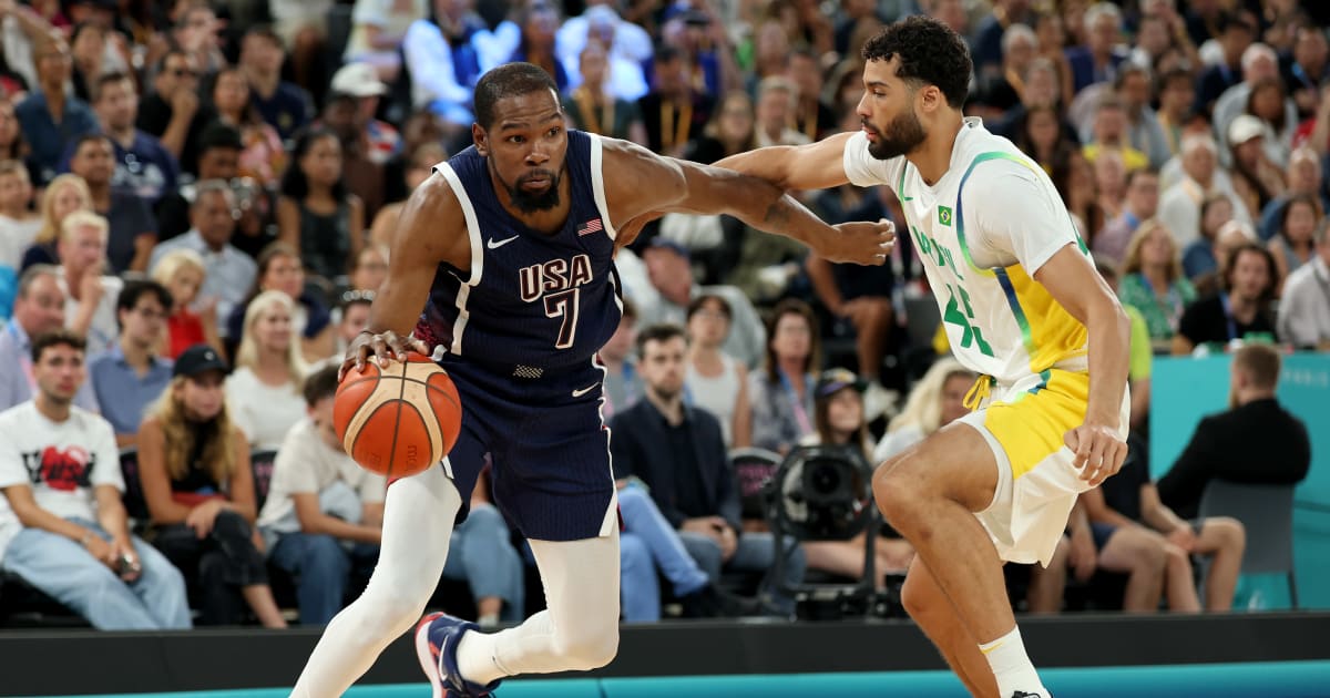 Kevin Durant Becomes All-Time Leading Scorer for Team USA in Dominant 122-87 Win Against Brazil in the Quarterfinals of the Olympic Tournament