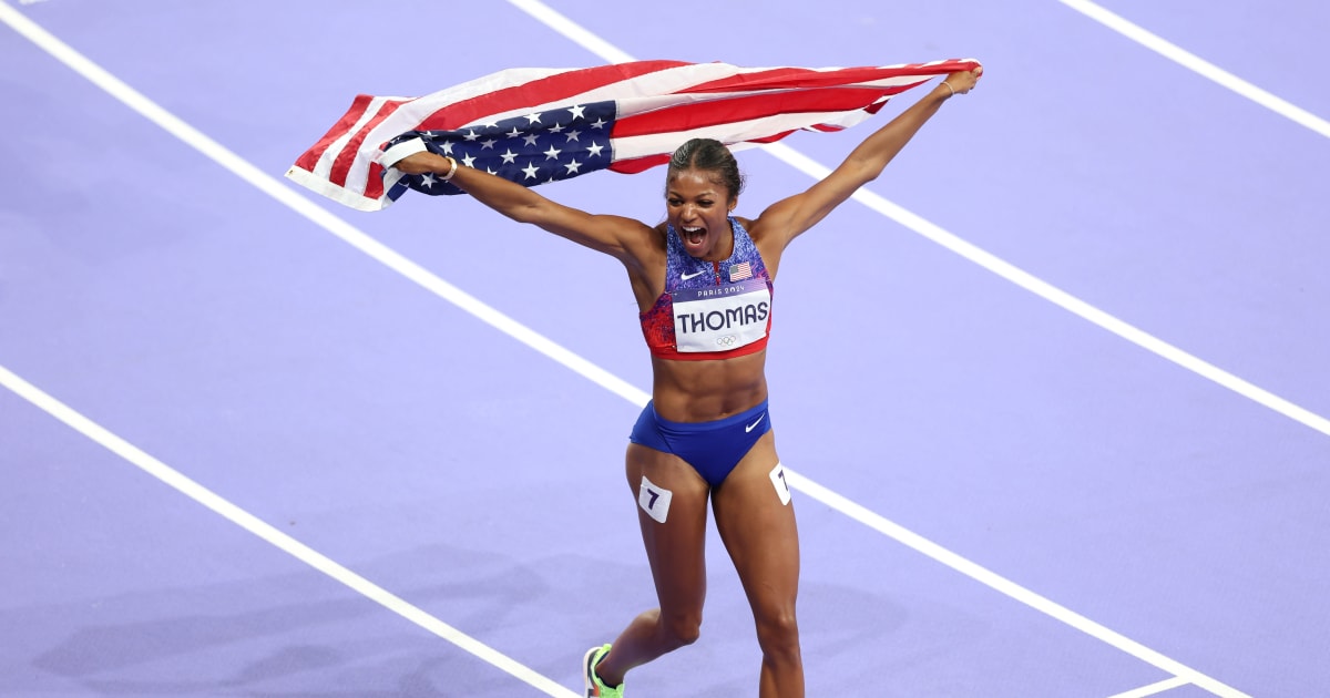 Équipe USA | Gabby Thomas remporte l’or du 200 mètres féminin avec une grande élégance