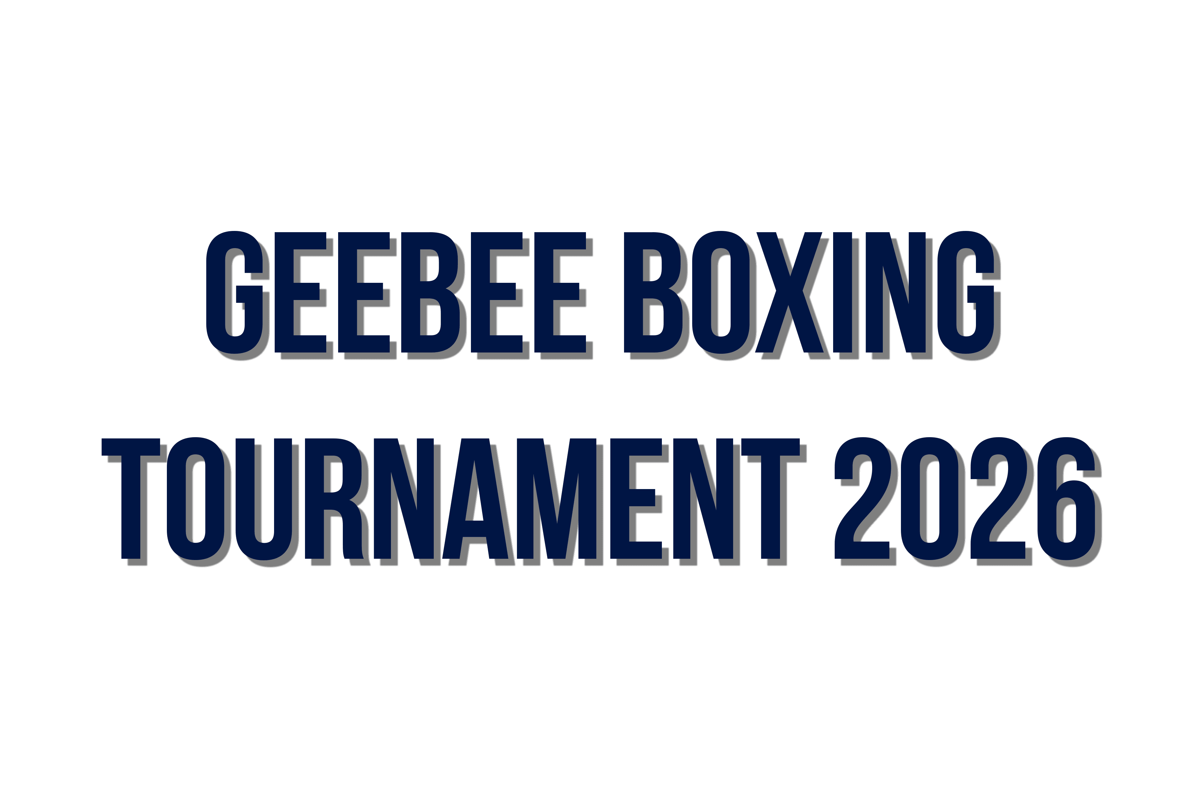 GeeBee Boxing Tournament 2026 - Blue Event Logo