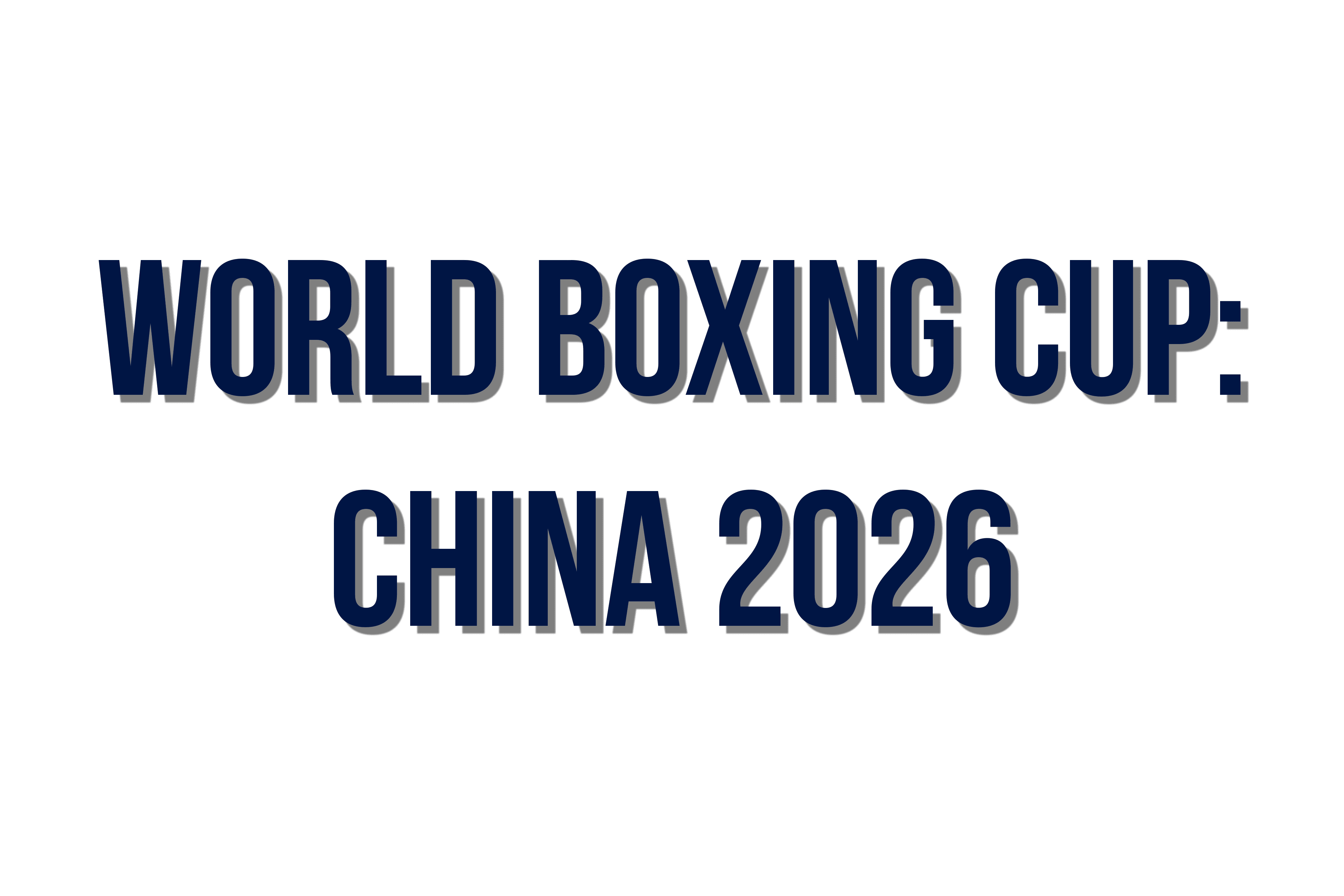World Boxing Cup China - Tournament Logo