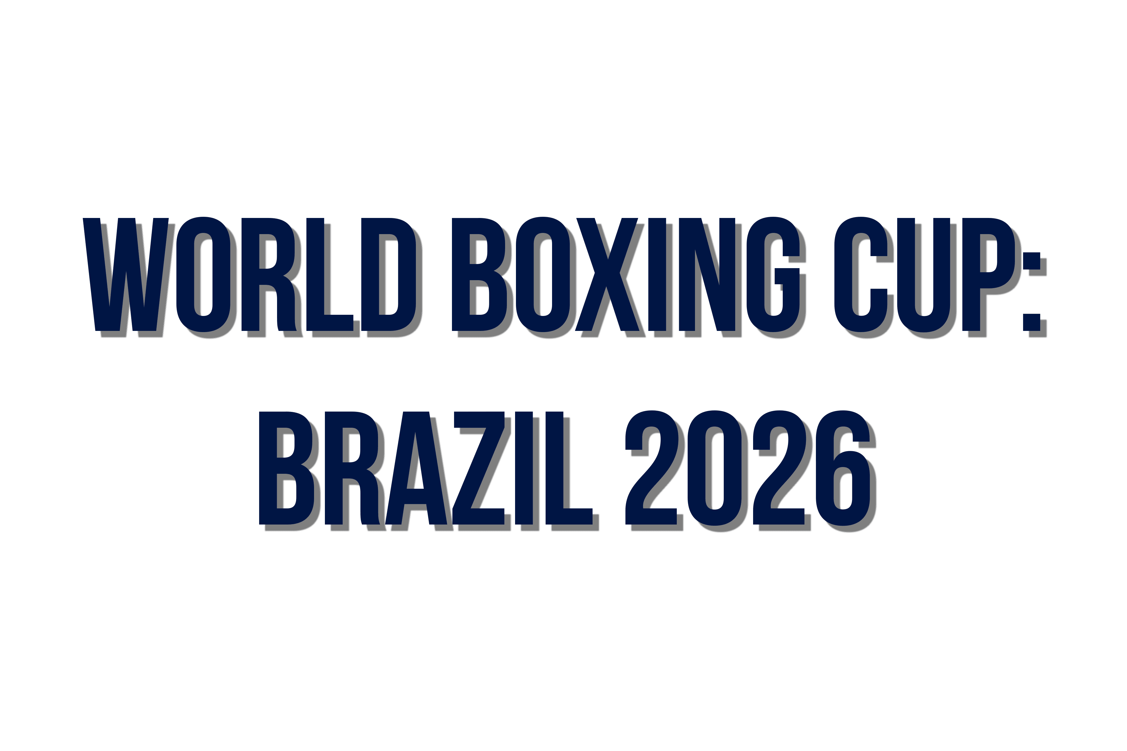 World Boxing Cup Brazil 2026 Blue Logo