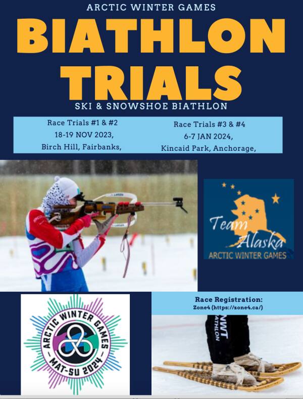 Arctic Winter Games Biathlon Trials Poster