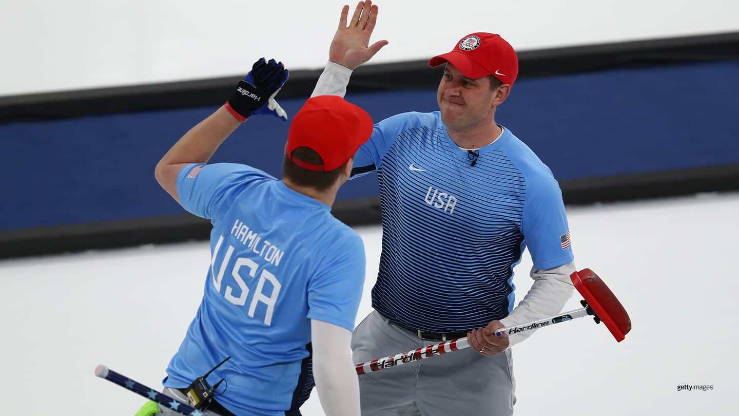 Matt Hamilton helps US men's curling team earn huge win at Beijing Games