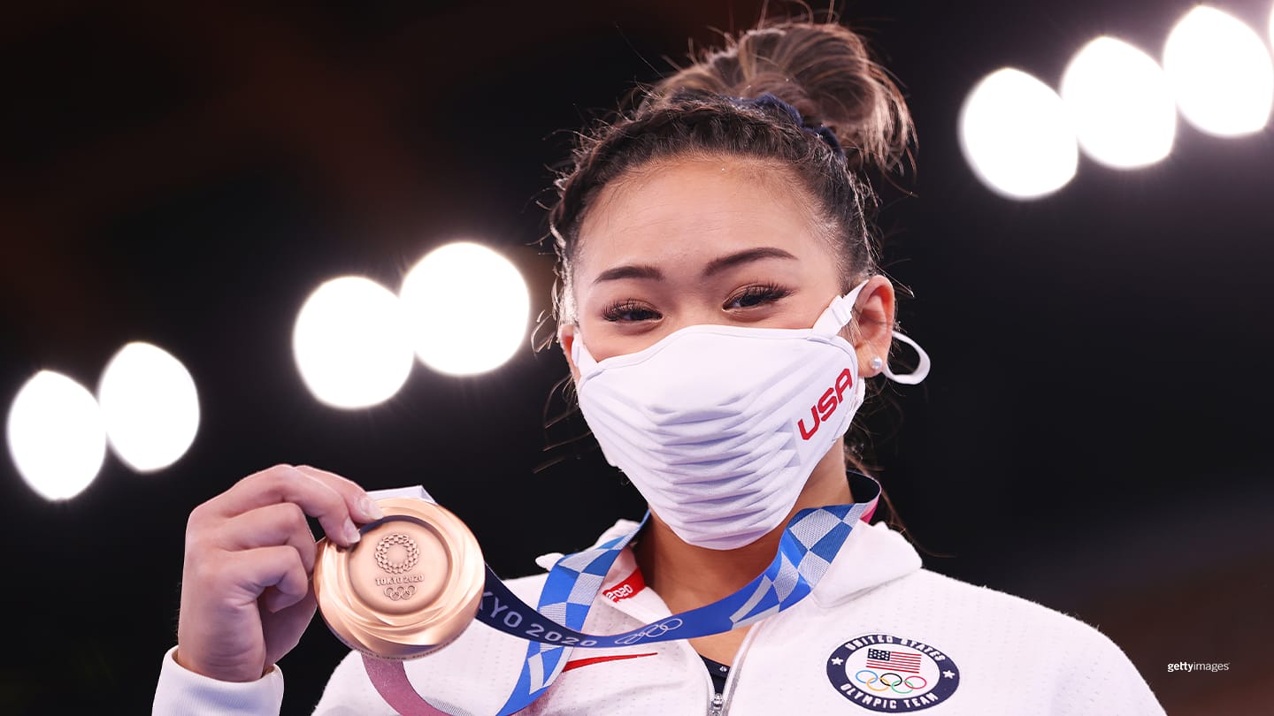 Suni Lee wins bronze in bars despite rare mistakes, adding to gold