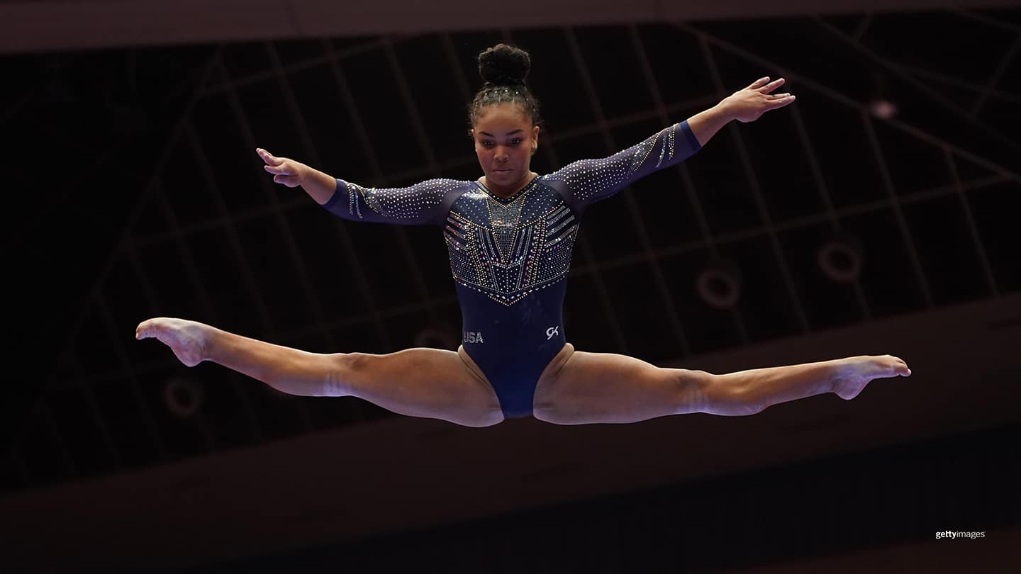 Gymnast taking first leaps into elite-level competition