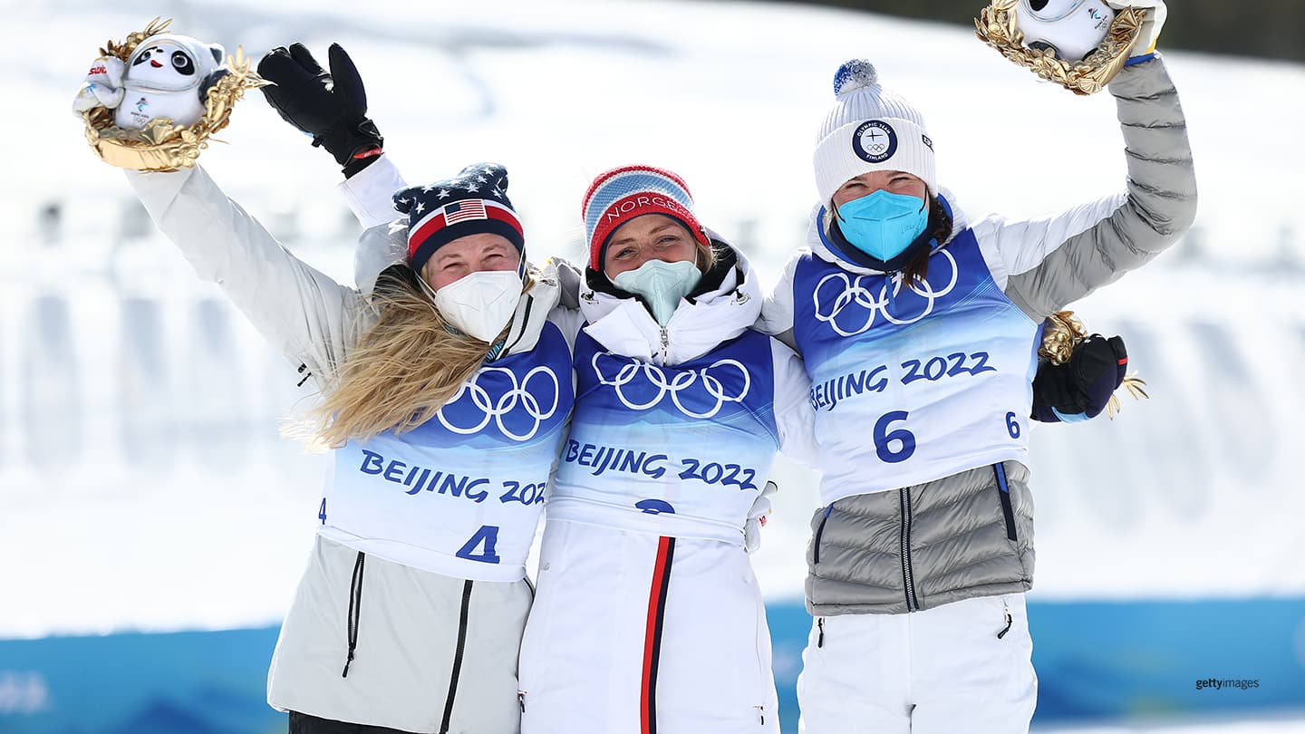 2022 Winter Olympics: Diggins wins silver ahead of Closing Ceremony