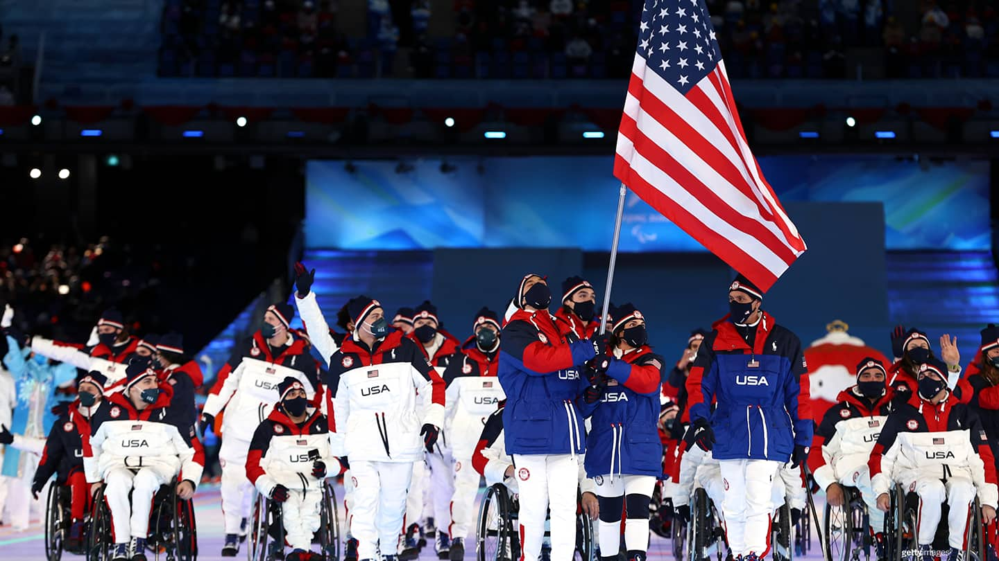 Team USA  The 2022 Paralympic Winter Games Begin With Touching