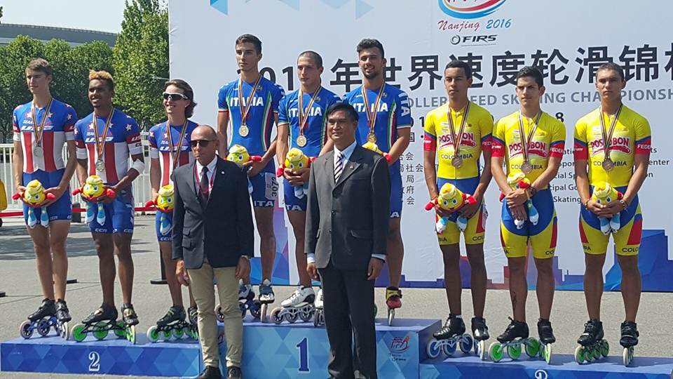 Junior Men road Relay Silver Worley Harbison Wakefiled 2016 WC Jenny Duque