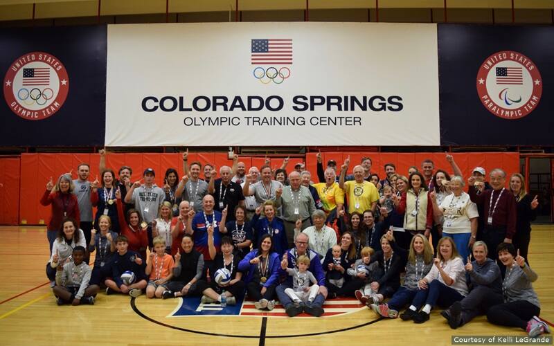 Nearly 60 Team USA supporters gather in Olympic City USA for an interactive sport experience