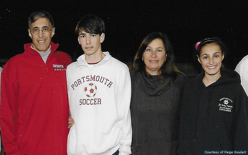 From left to right: Mark, Ryan, Paige and Meagan Goulart