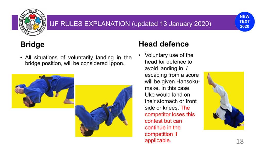 Explanatory Guide of the judo slide 18