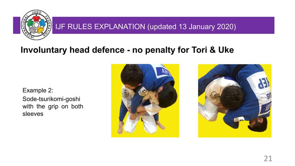 Explanatory Guide of the judo slide 21