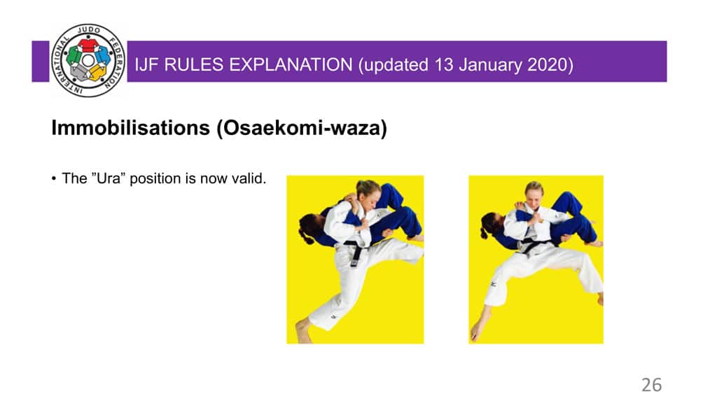 Explanatory Guide of the judo slide 26