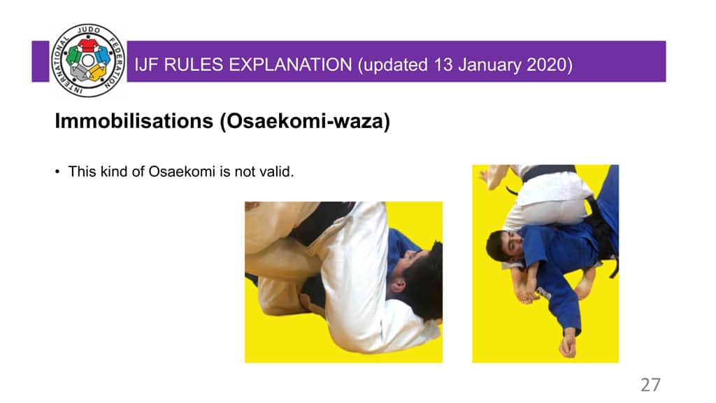 Explanatory Guide of the judo slide 27
