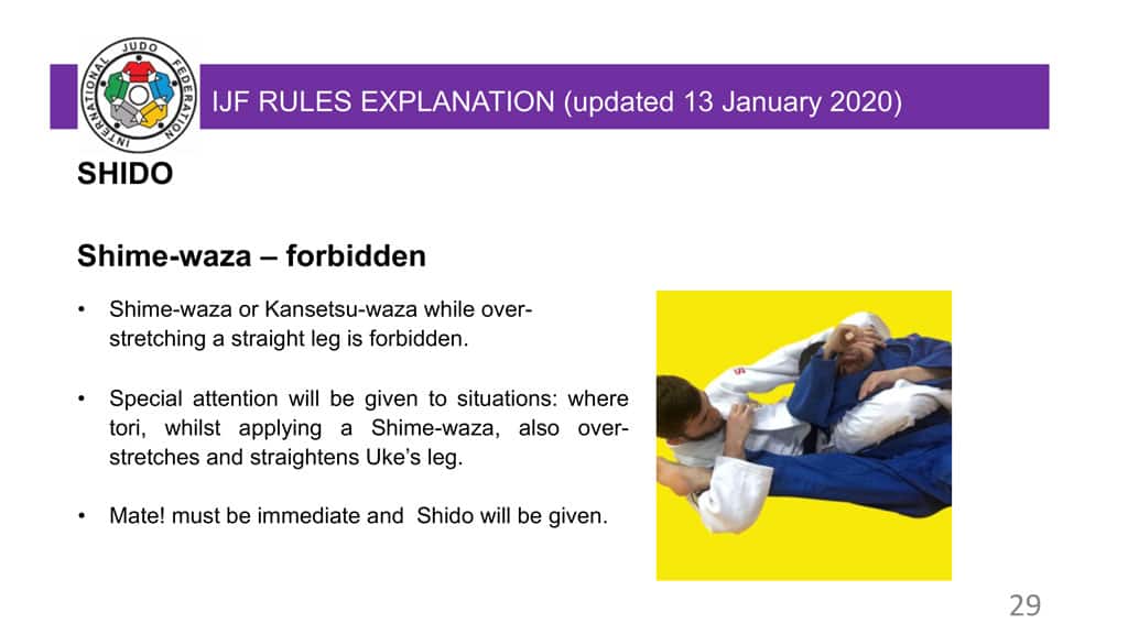 Explanatory Guide of the judo slide 29