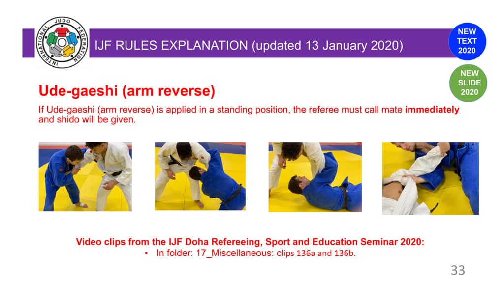 Explanatory Guide of the judo slide 33