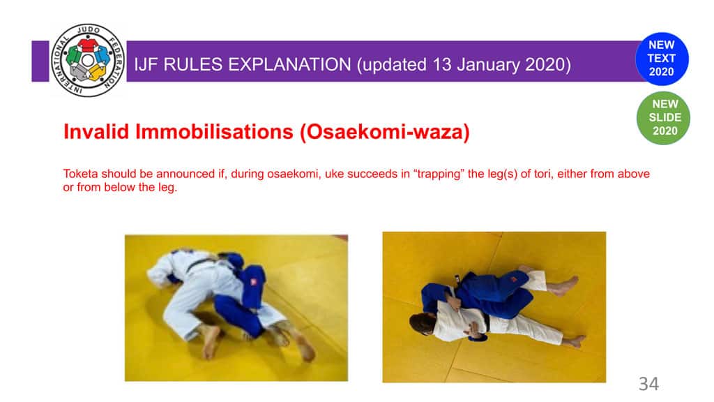 Explanatory Guide of the judo slide 34