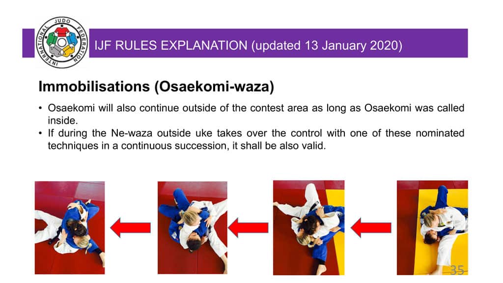 Explanatory Guide of the judo slide 35
