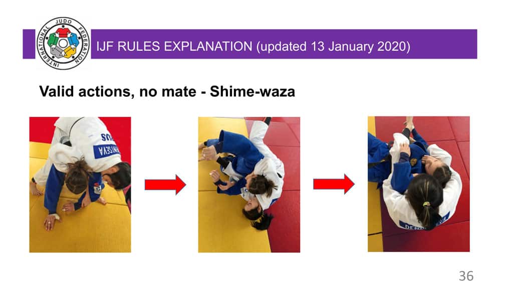 Explanatory Guide of the judo slide 36