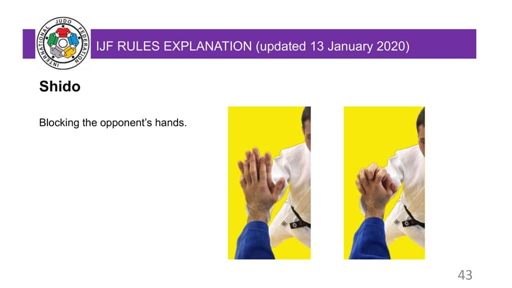 Explanatory Guide of the judo slide 43