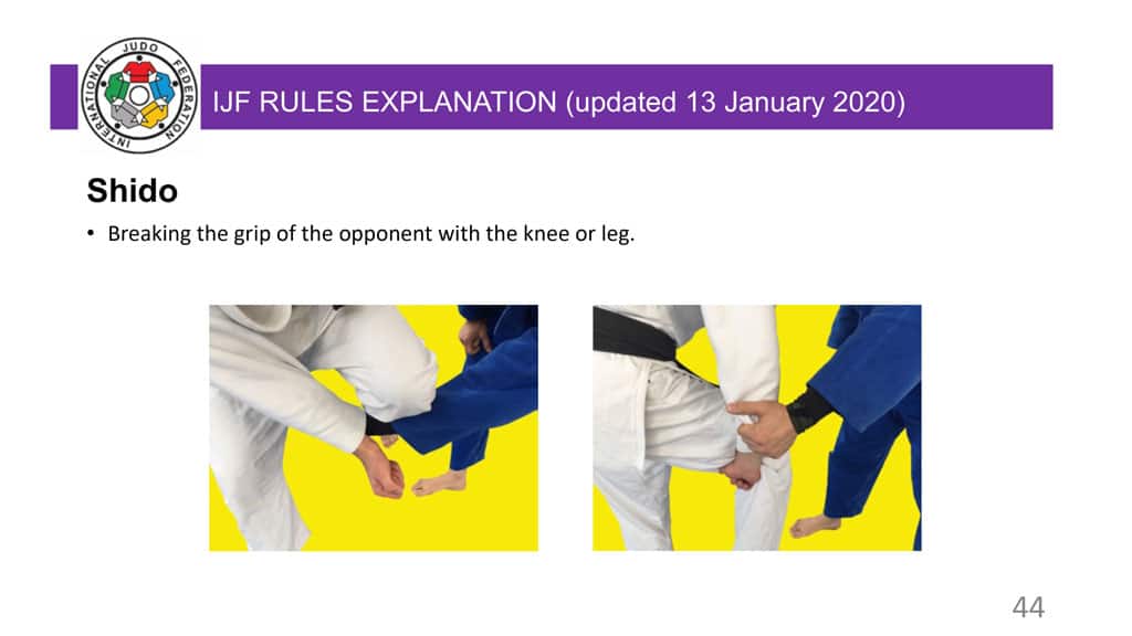 Explanatory Guide of the judo slide 44