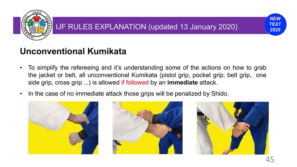Explanatory Guide of the judo slide 45