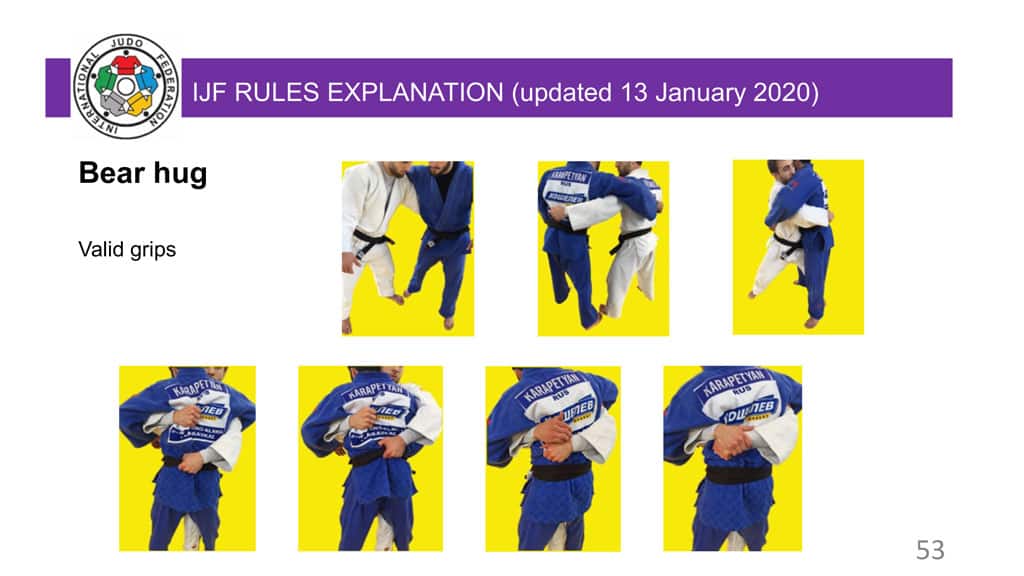 Explanatory Guide of the judo slide 53