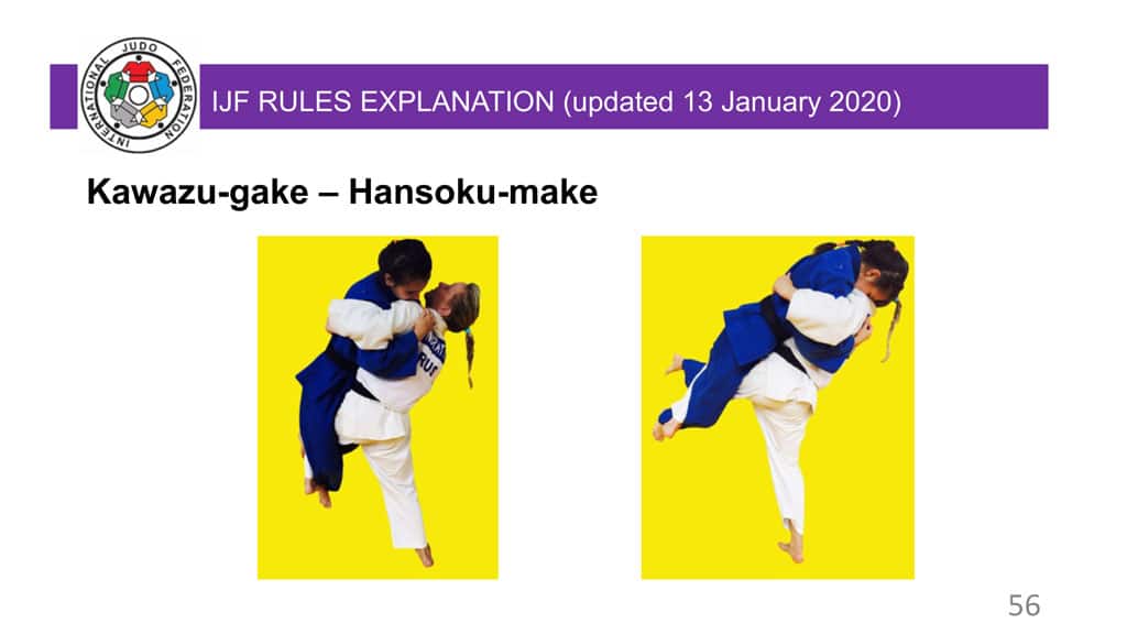 Explanatory Guide of the judo slide 56