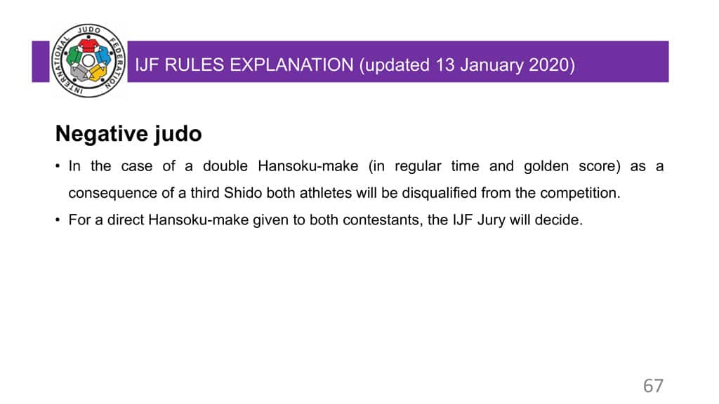 Explanatory Guide of the judo slide 67