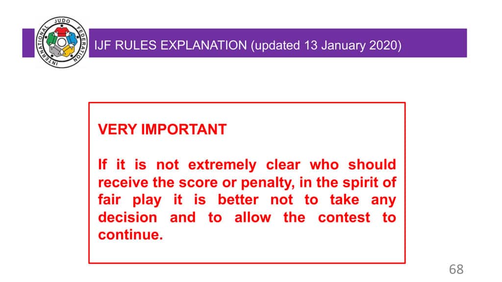 Explanatory Guide of the judo slide 68