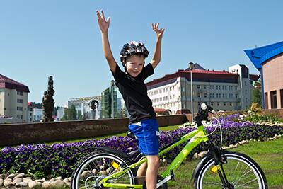 boy on bike