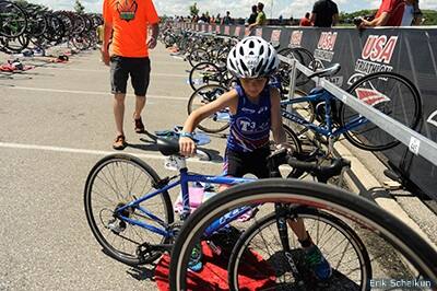 triathlete in transition