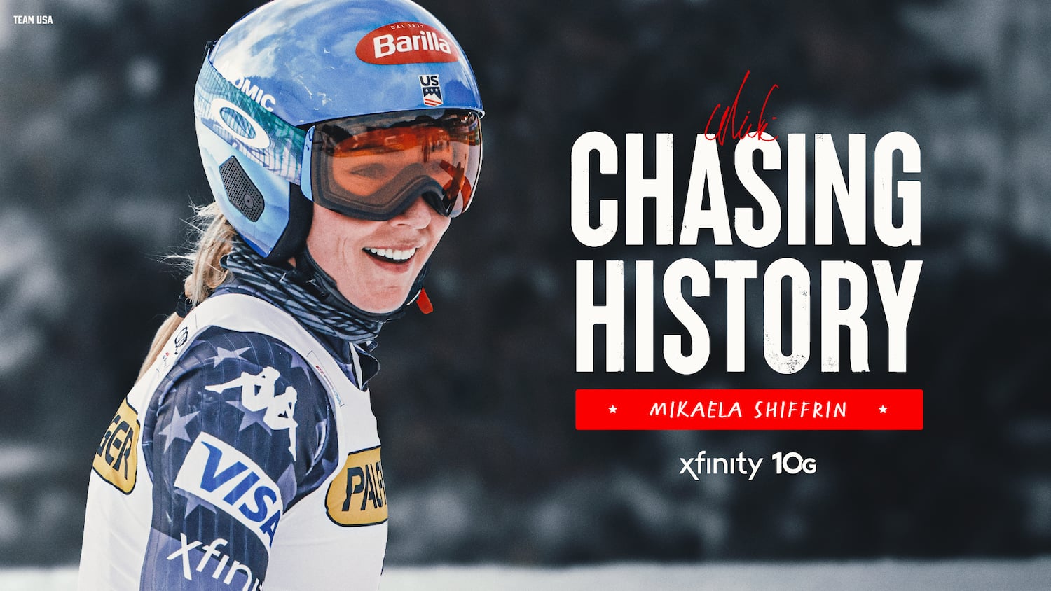 Team USA Mikaela Shiffrin Chasing History Presented By The Xfinity 10 G Network