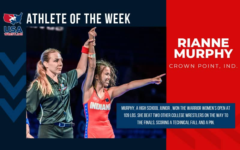 Rianne Murphy Athlete of the Week graphic