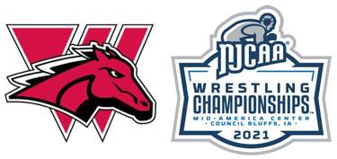 Western Wyoming logo and NJCAA wrestling logo