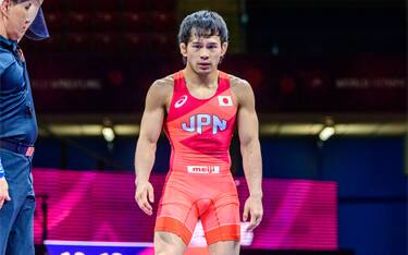 Yuki Takahashi of Japan at the World Olympic Games Qualifier in Bulgaria