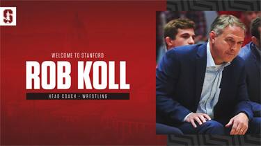 Photo of Rob Koll, new head coach of Stanford wrestling