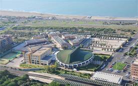 Overhead view of Centro Olympico training center in Italy